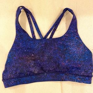 Lululemon Energy Bra Size 8 Galaxy Print